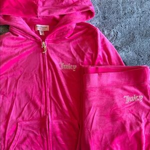 Juicy Couture Fuchsia Velour Set